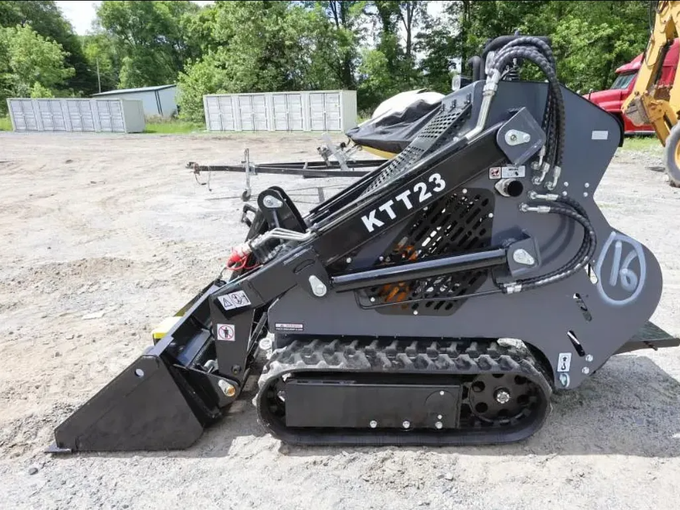 1 Ton, RATO Engine Mini Stand On Skid Steer Track Loader | AGT-KTT23 by Bidadoo