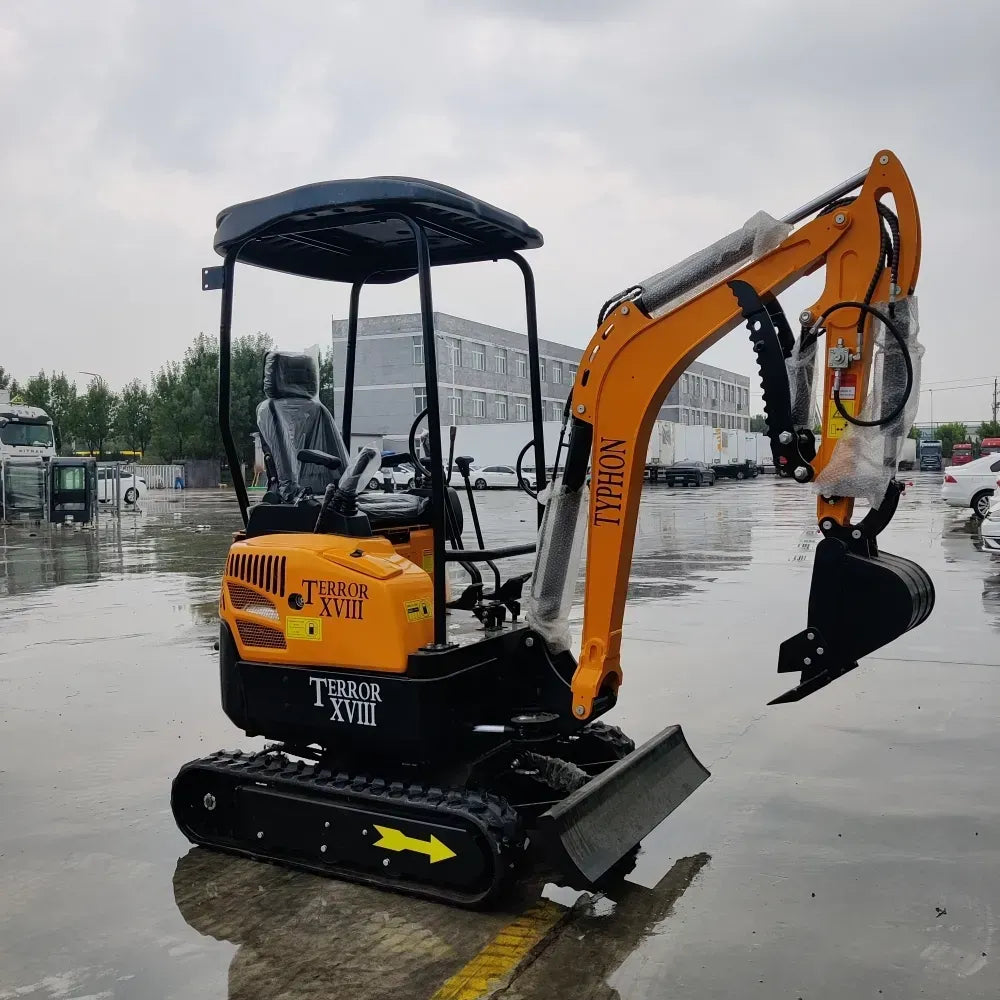 TYPHON TERROR XVIII Mini Excavator – 4000lbs Digger with 0.03 cbm Bucket USA