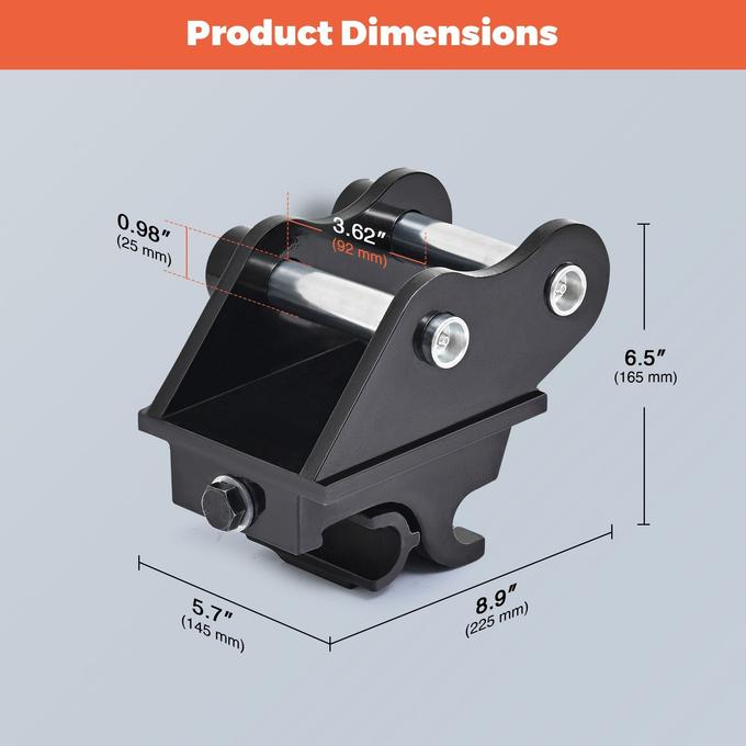 Quick Hitch Attachment for Mini Excavators Digger for Quick Attachments Change