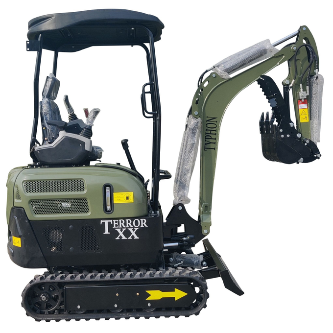 2025 4,000 lb TYPHON TERROR XX Mini Excavator โ Kubota D902 Diesel Engine | EPA Certified