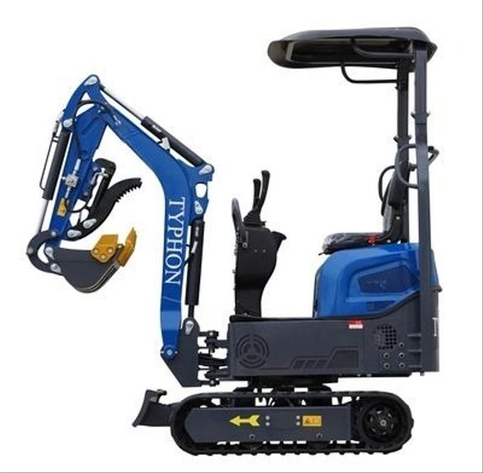 2025 TYPHON TERROR XI STORM Mini Excavator β 1.1 Ton Trench Digger with Boom Swing & Hydraulic Thumb