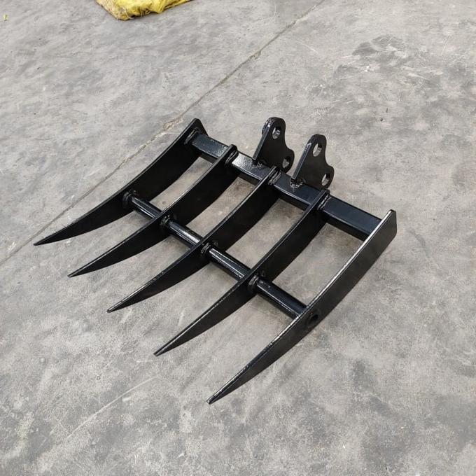 Rake Mini Excavator Attachment for Grading, Leveling, Loosening , Removing Soil USA