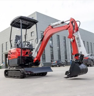 New 4,000 lb TYPHON Lux Mini Excavator Rubber Track with Kubota Diesel Engine USA