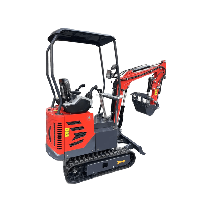 AGT DM12X-C PLUS Mini Excavator – Two-Speed, Pilot Control, Hydraulic Cooler, Swing Boom by Bidadoo