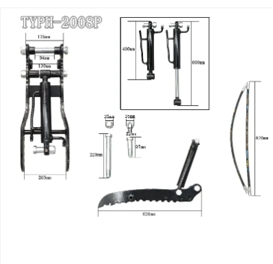 Budget Style Hydraulic Thumb Clip Attachment for Mini Excavators Digger Track Crawler