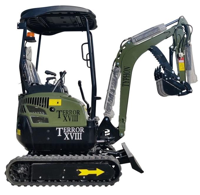 2025 4,000 lb TYPHON TERROR XVIII Mini Excavator – Kubota D902 Diesel Engine | EPA Certified