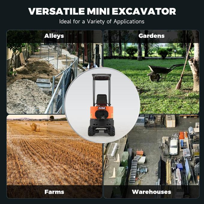 AX-12B | 13.5 HP B&S Engine Mini Excavator