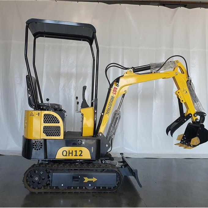 AGT QH12 1-Ton Mini Excavator – 13.5 HP Briggs & Stratton Engine by Bidadoo