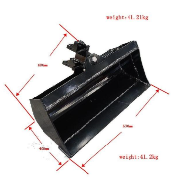 600mm Tilting Bucket: Attachment for TYPHON Mini Excavators USA