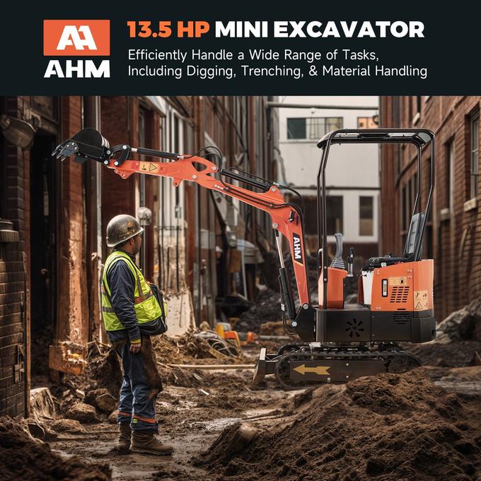 AX-12B | 13.5 HP B&S Engine Mini Excavator