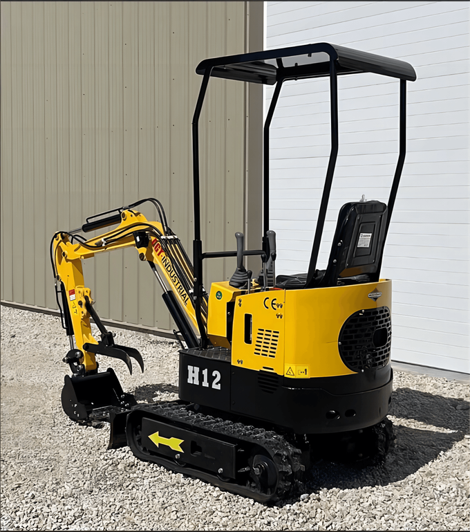 1 Ton, 13.5 HP Gasoline Engine (B&S) Mini Excavator | AGT-H12