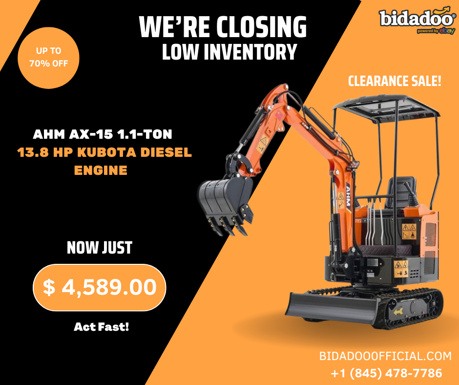 AX-15 | 13.8 HP Kubota Engine Mini Excavator