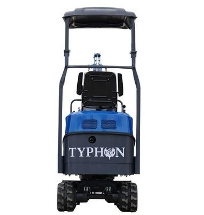 2025 TYPHON TERROR XI STORM Mini Excavator – 1.1 Ton Trench Digger with Boom Swing & Hydraulic Thumb